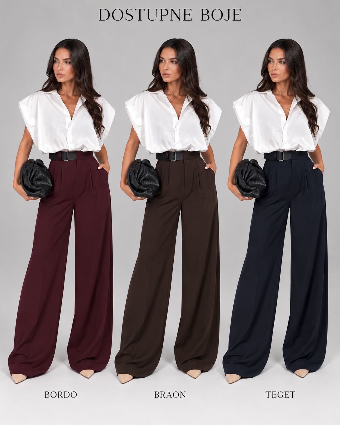 Premium Palazzo Pantalone sa Kaišem | EXECUTIVE