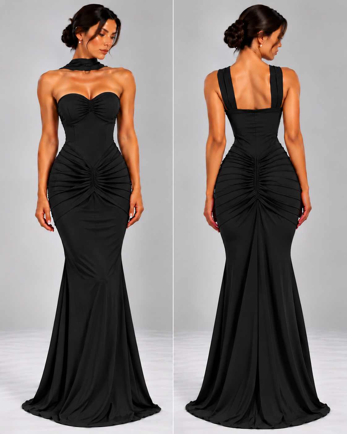 Maksi Haljina sa Naborima | ELYRA MAXI