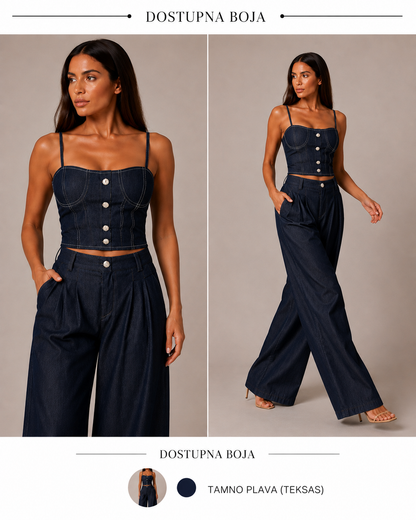 Teksas Komplet sa Topom i Pantalonama DENVERA