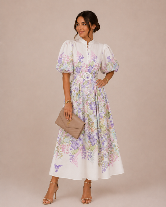 Elegantna Haljina sa Puf Rukavima | PRIMROSE
