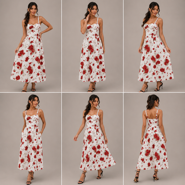 LUNA - Boho Midi Haljina
