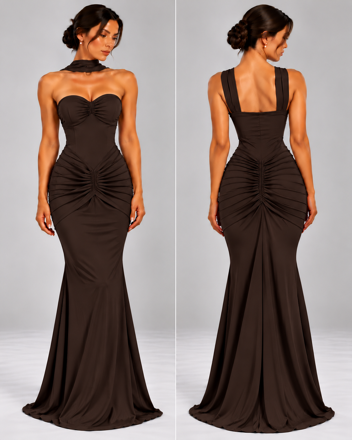 Maksi Haljina sa Naborima | ELYRA MAXI