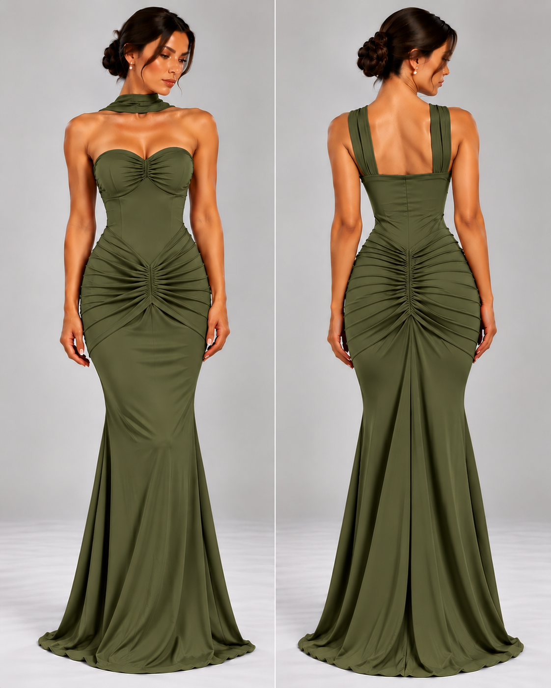 Maksi Haljina sa Naborima | ELYRA MAXI