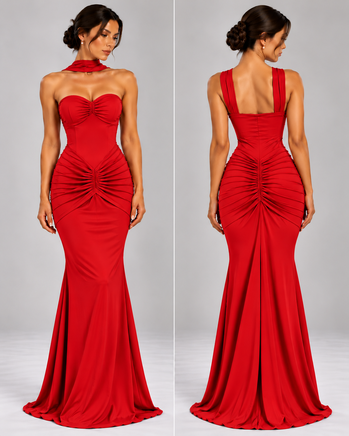 Maksi Haljina sa Naborima | ELYRA MAXI